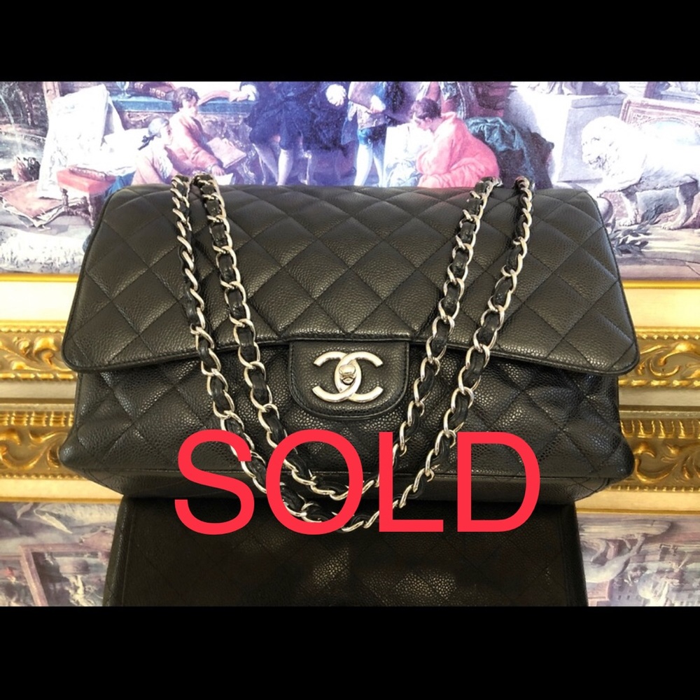 Chanel Maxi Double Flap Caviar